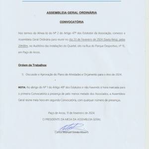 Convocatória Assembleia-Geral Ordinária