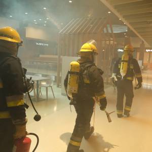 Simulacro de Incêndio no Oeiras Parque