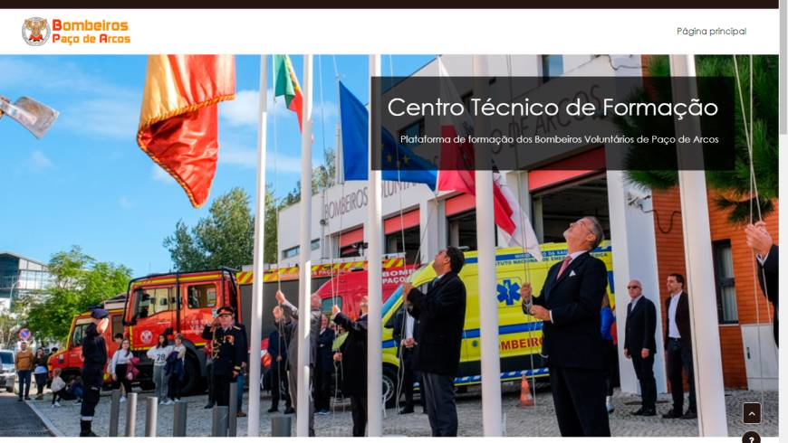 Plataforma de formação dos Bombeiros Voluntários de Paço de Arcos