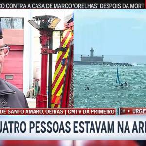 Seis praticantes de canoagem caíram ao mar em Caxias
