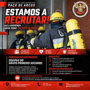 Recrutamento – Equipas do Grupo Primeiro Socorro