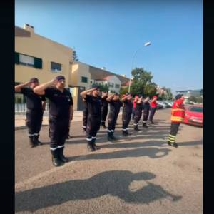 Homenagem ao Bombeiro João Silva dos Bombeiros São Mamede de Infesta